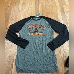 Virginia Tech Hokies Long Sleeve Tshirt NWT